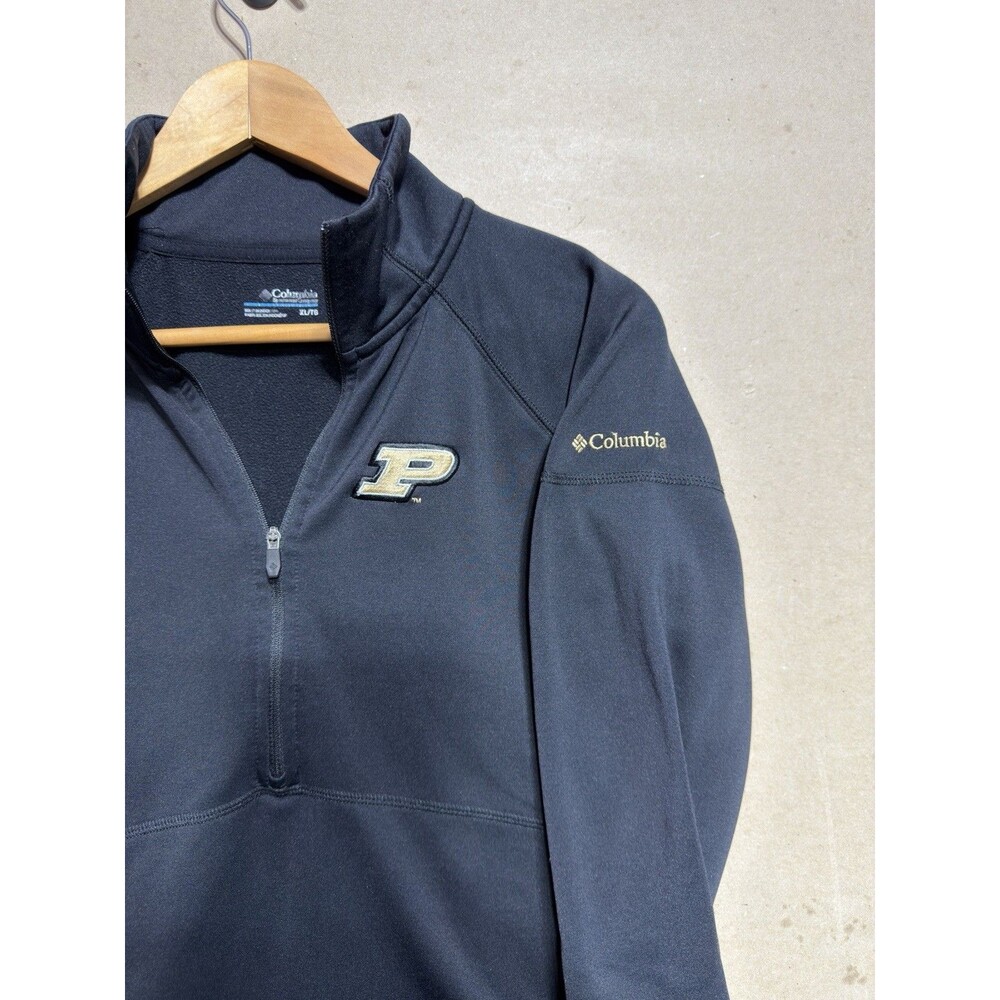 Columbia Purdue Boilermakers Omni-Shield Jacket Black Women's XL 1/4 Zip - Picture 4 of 4